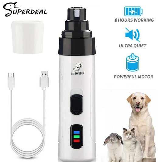 Rechargeable Painless Dog Nail Grinder