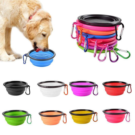 Portable Collapsible Pet Silicone Bowl