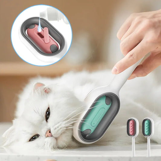 4 in 1 Pet Grooming Brush with Water Tank